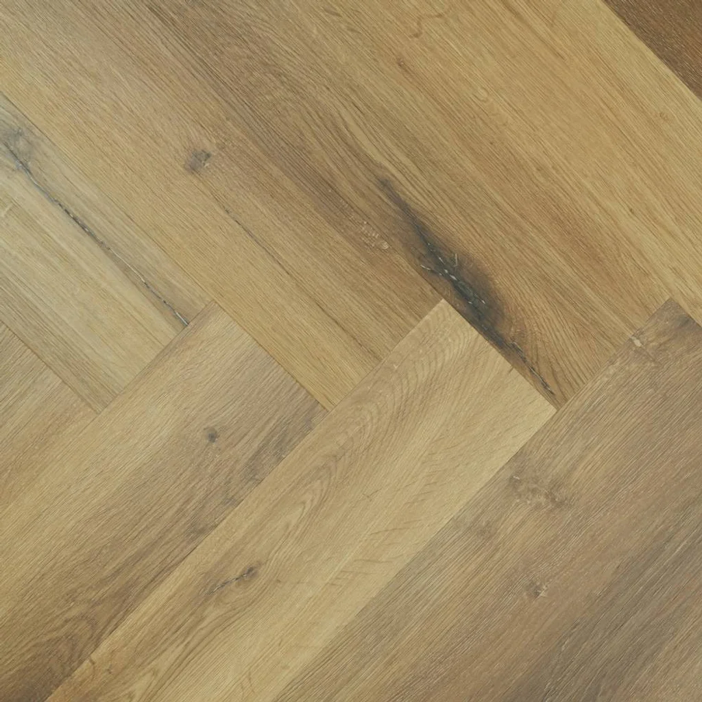 Panele winylowe SPC ze zintegrowanym podkładem Jodełka Delux Klasa 34 6 mm, PAN000367