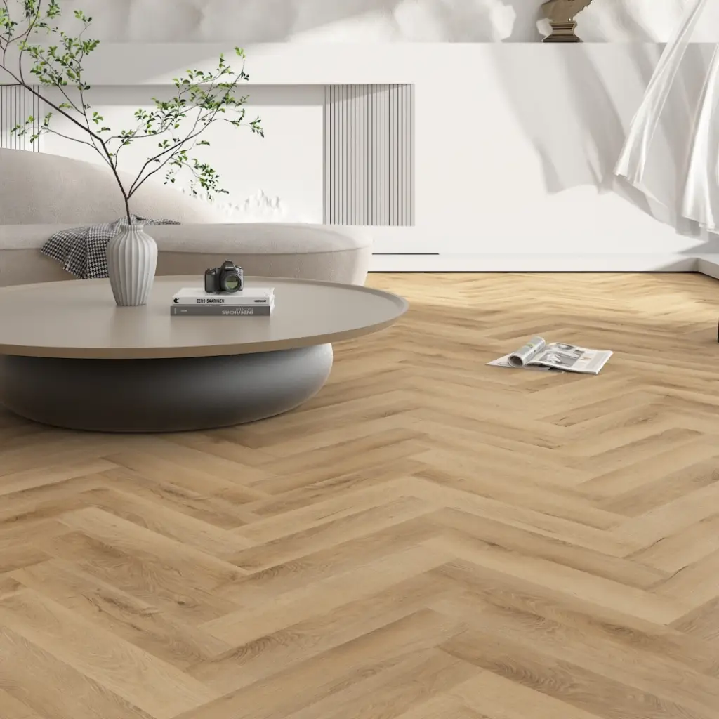 Panele winylowe SPC ze zintegrowanym podkładem Jodełka Poise PAN000379 Klasa 34 7 mm