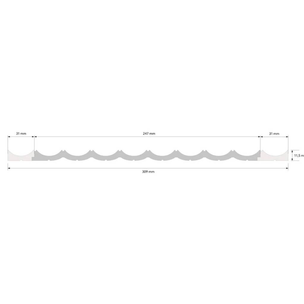 Lamele do malowania Lumio WP002 Wave