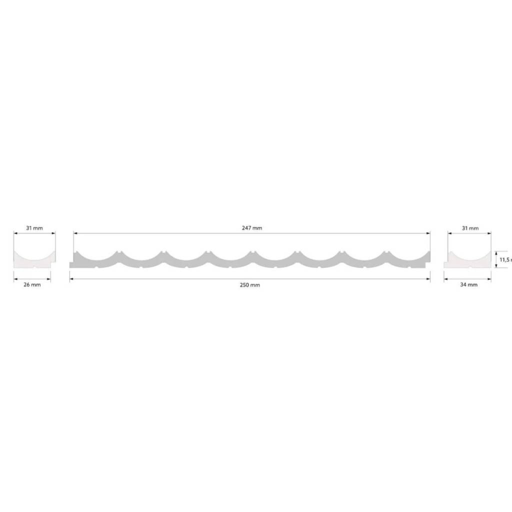 Lamele do malowania Lumio WP002 Wave