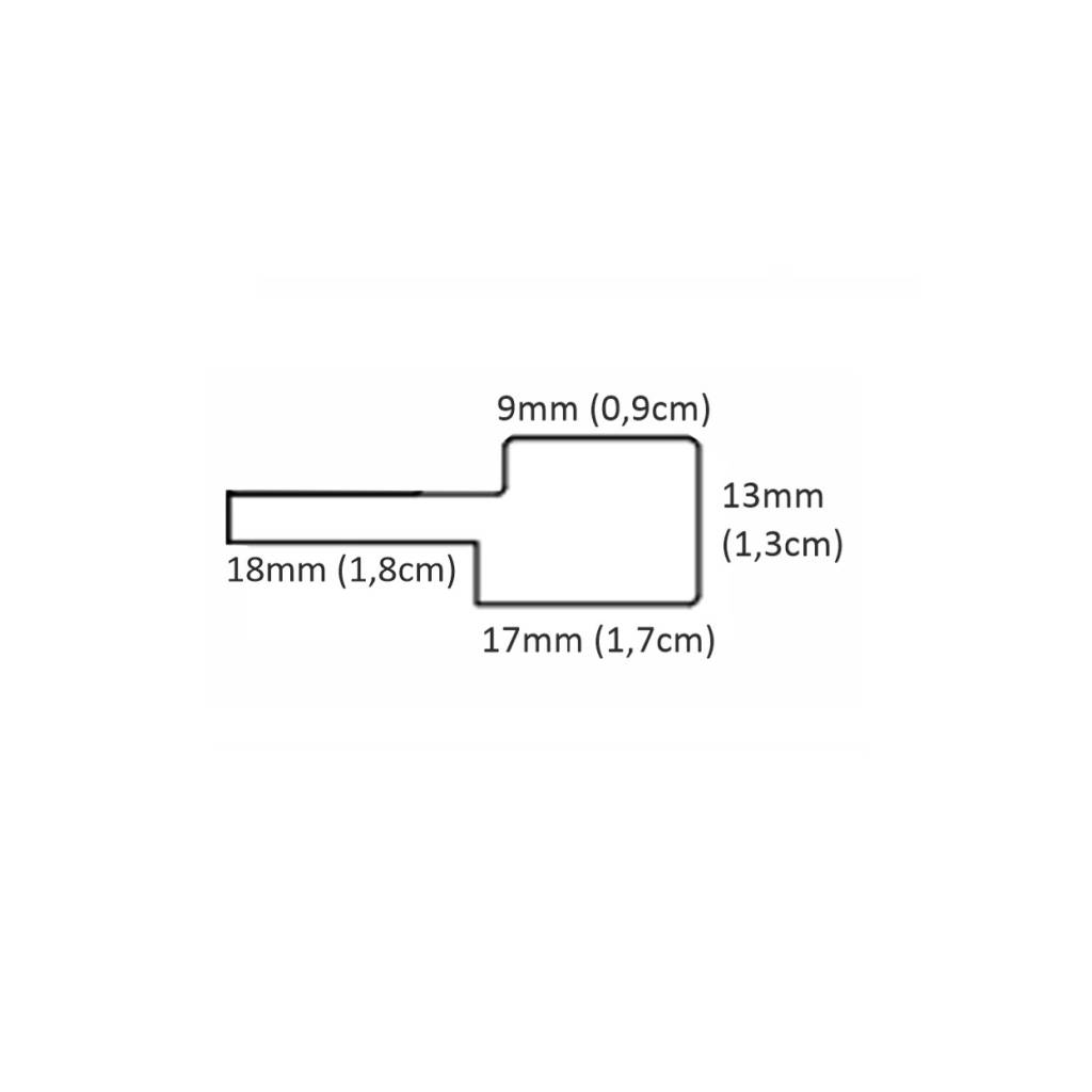 Listwa zakończeniowa Matt Light Walnut 239 Prawa S, 120041196