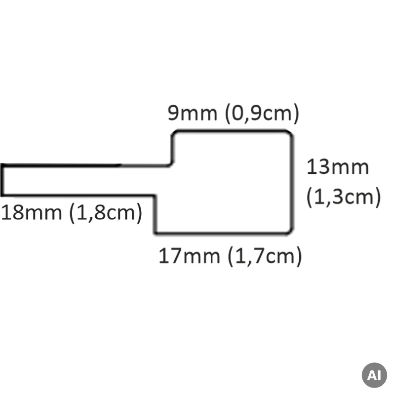 Listwa zakończeniowa Matt Light Walnut 239 Prawa S, 1200411