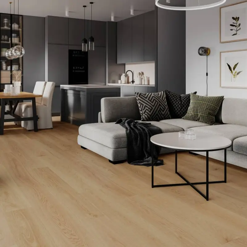 Panele winylowe ze zintegrowanym podkładem SPC Dąb Wanilio