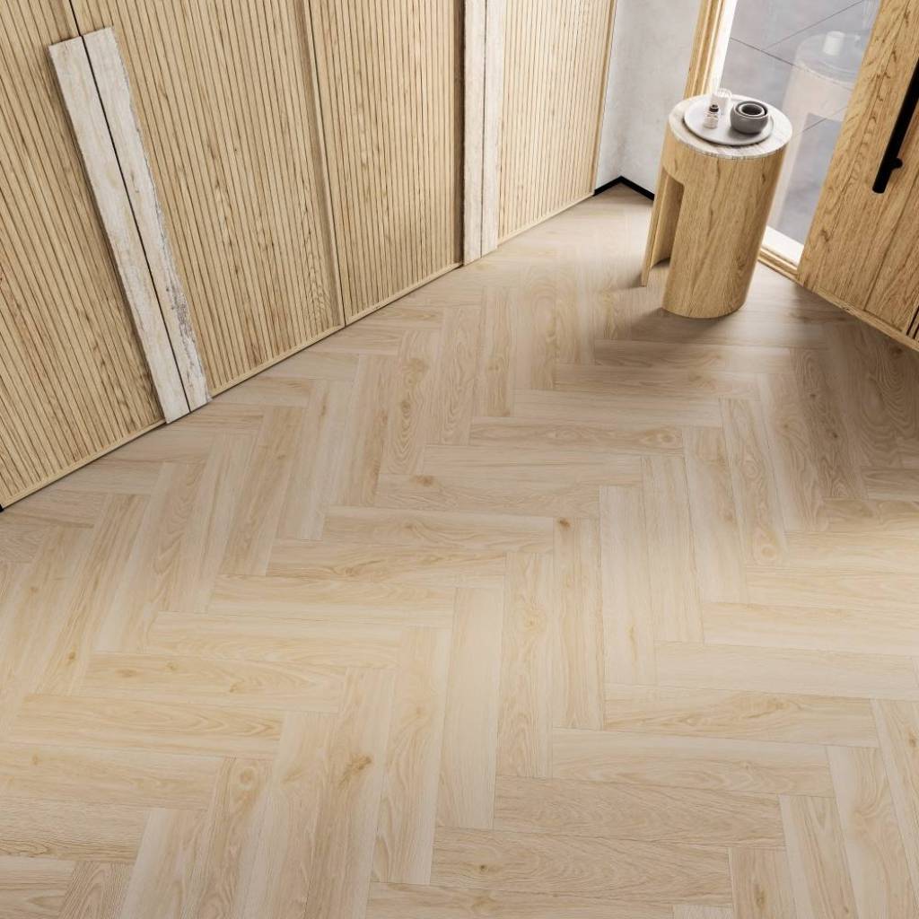 Panele winylowe SPC Jodełka Dąb Herbaciany DP5000047 Klasa 34 5 mm, SW4HMX-FHLA1-DP5XXX-ETEAC