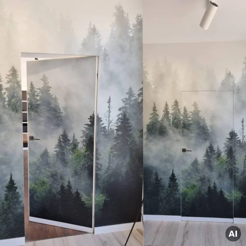 Zestaw Drzwi ukryte + Ościeżnica Sara Color odwrotna przyl