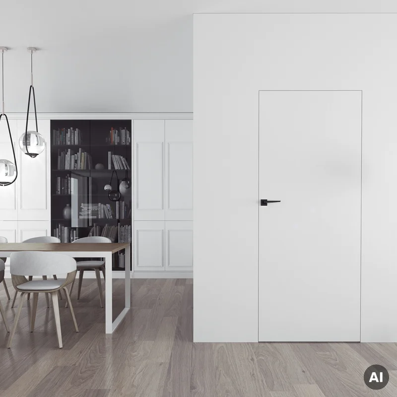 Zestaw Drzwi ukryte + Ościeżnica Sara Eco 2 odwrotna przyl