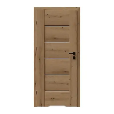 Drzwi Auri 0 przylgowe lewe 70 cm WC z podcięciem wentylacyjnym, 5901316119941