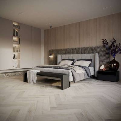 Panele winylowe ze zintegrowanym podkładem Jodełka Strasbourg Klasa 31 5 mm, EVCC40XO-0525-4V-03TE-008