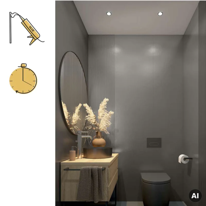 Panel lamelowy Brushed Steel S 148, 6073766 - 4