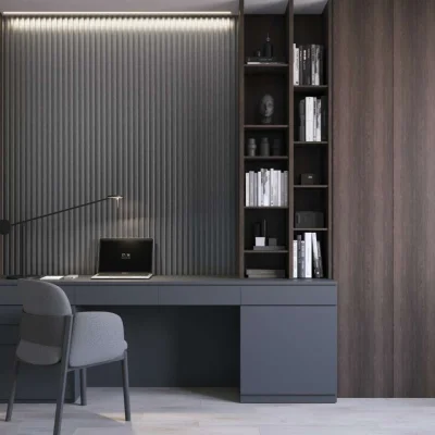 Zakończenie do lameli paneli ściennych XL Brushed Steel, 6075351