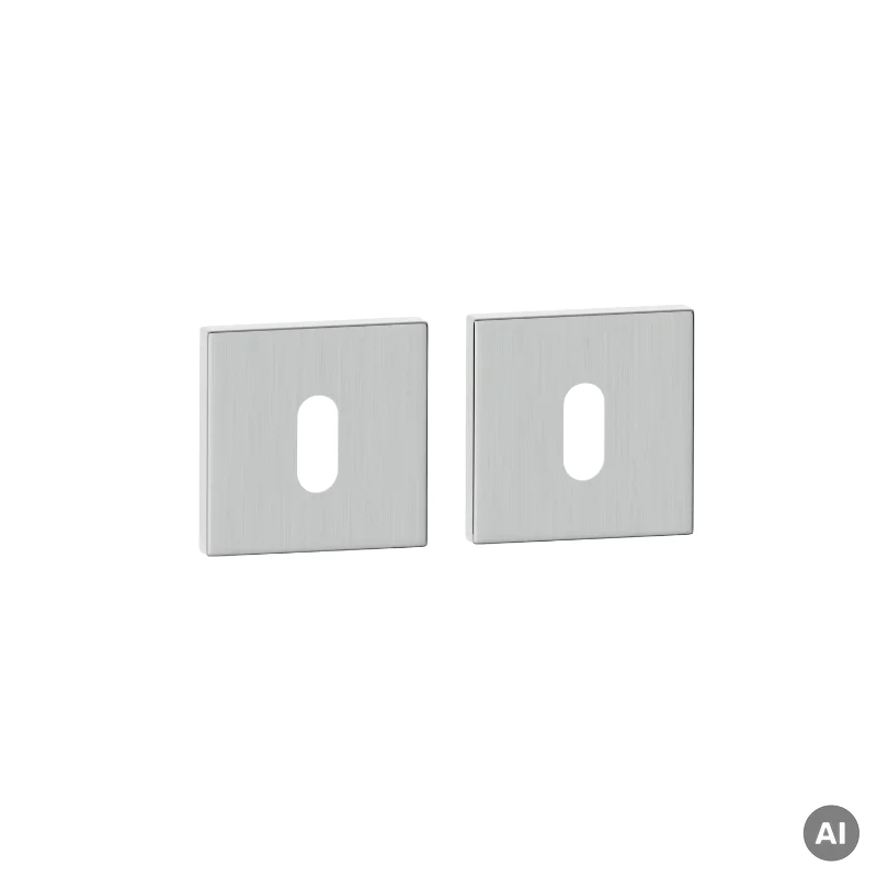 Rozety kwadratowe QR59 pod klucz WK Nikiel szczotkowany, 590