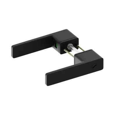 Klamka Loana Czarna z ukrytym zamkiem, 5907609716408