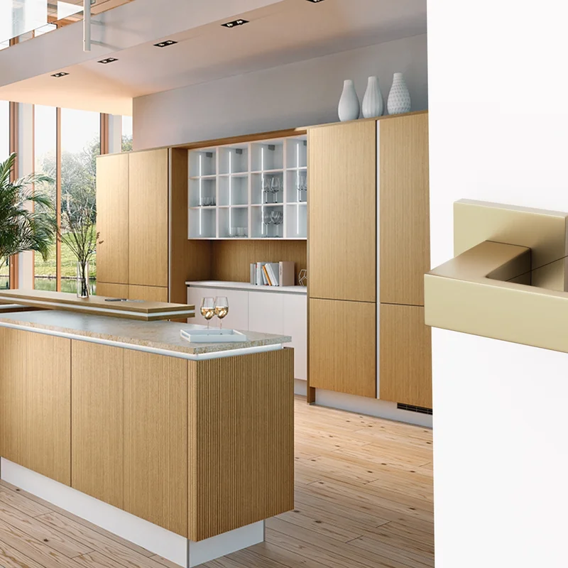 Klamka Modern Fit QR59 Złota anoda, 5907609716125