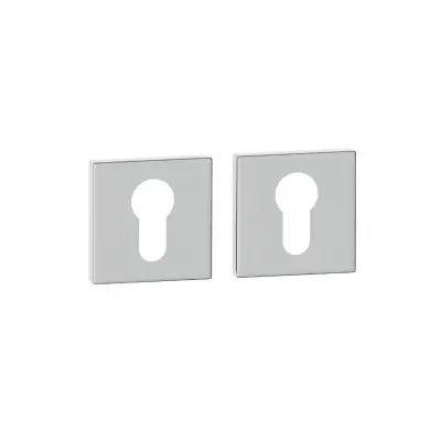 Rozety kwadratowe pod wkładkę WB QR59 Nikiel szczotkowany, 5907609713711