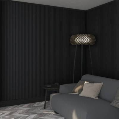 Zestaw Lamele Czarne matowe M 723, Listwa startowa lewa, Listwa zakończeniowa Prawa, 120032940, 120035909, 120035910