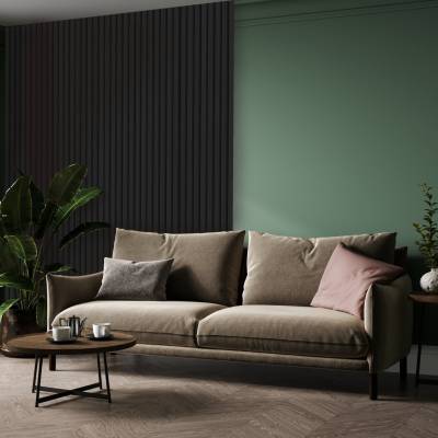 Zestaw Lamele Czarne matowe M 723, Listwa startowa lewa, Listwa zakończeniowa Prawa, 120032940, 120035909, 120035910