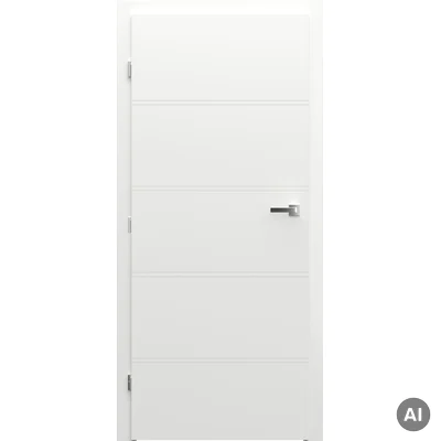 Skrzydło Porta Trim T Białe Frezowane lewe 70 przylgowe, SPXLT10L07LBI0SC30H000