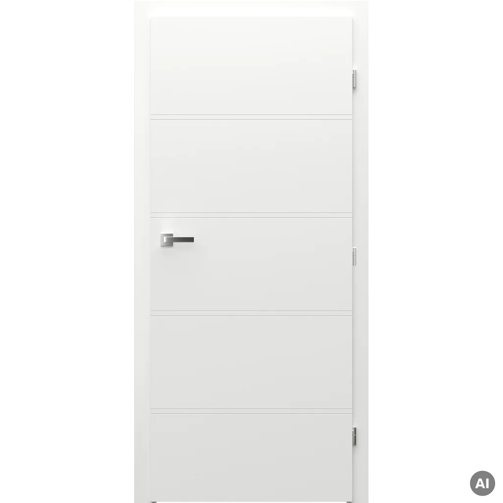 Skrzydło Porta Trim T Białe Frezowane prawe 70 przylgowe, TRIM SPXLT10P07LBI0SC30H000