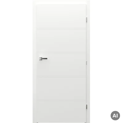 Skrzydło Porta Trim T Białe Frezowane prawe 70 przylgowe, TRIM SPXLT10P07LBI0SC30H000