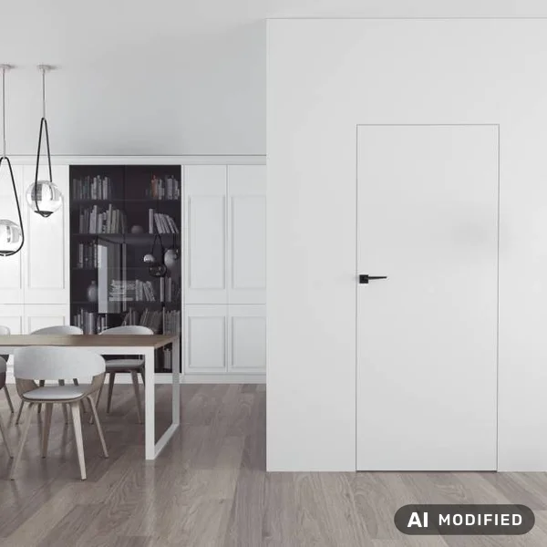 Ościeżnica aluminiowa Biała Sara Eco 2 bezprzylgowa Lewa