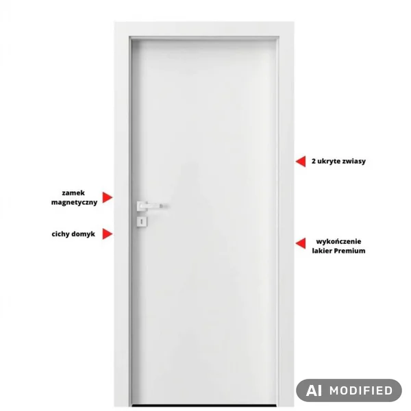Drzwi Porta VECTOR Premium T Lewe 80cm Odwrotna przylga, SPP
