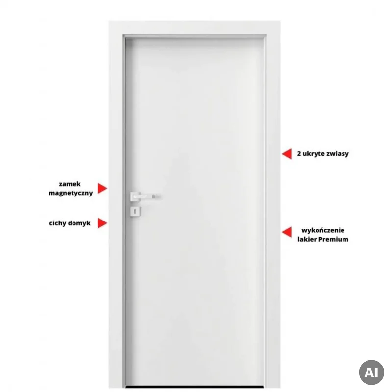 Drzwi Porta VECTOR Premium T Prawe 80cm Odwrotna przylga, SP