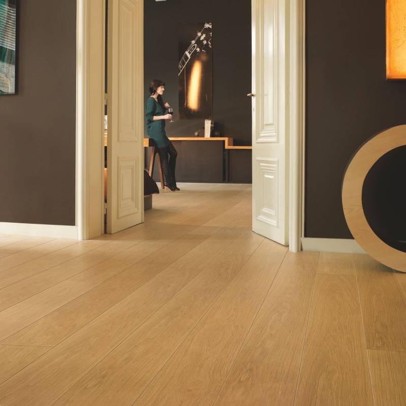 Panele Podłogowe Dąb Naturalny Satynowy  LPU1284 AC4 9.5 mm