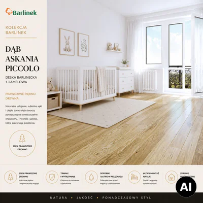 Podłoga drewniana Dąb Askania Piccolo 14 mm, 1WG000608