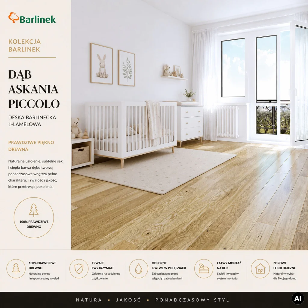Podłoga drewniana Dąb Askania Piccolo 14 mm, 1WG000608