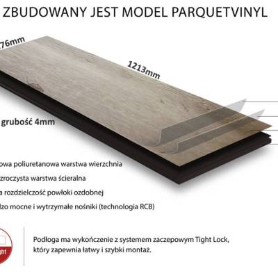 Panele Winylowe LVT Colorado Lake COLO-1515 Klasa 33 4 mm
