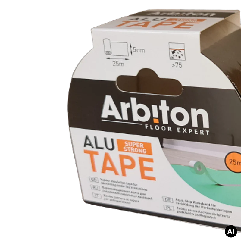 Taśma Alu Tape do łączenia podkładów podłogowych 25mb,