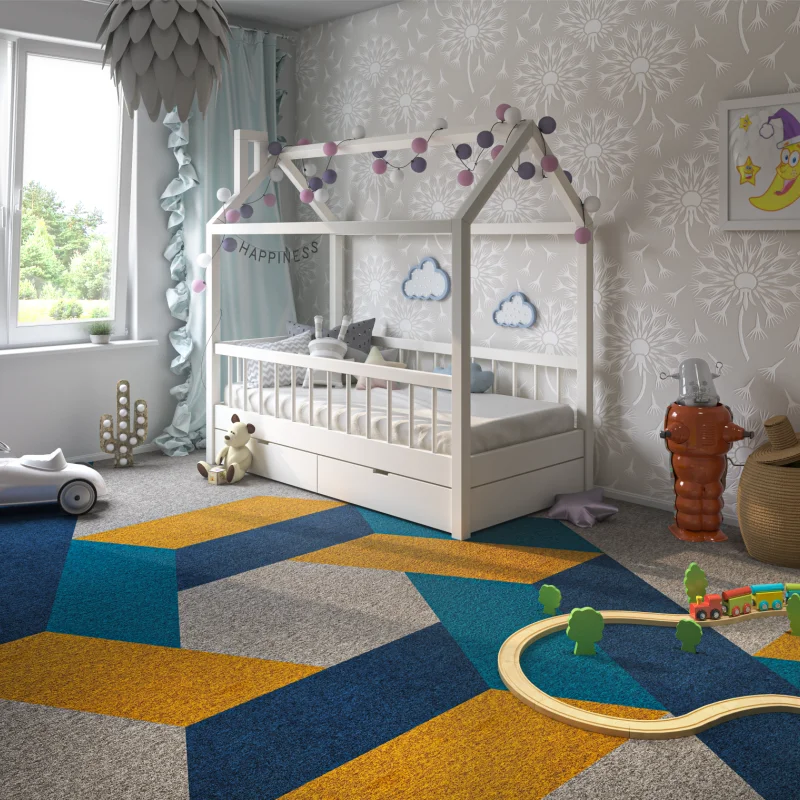 Wykładzina Dywanowa Prime trójkąt Granatowy 1007PRIME Kla