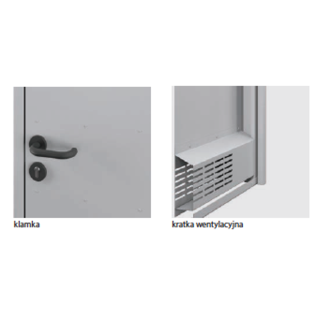 Drzwi uniwersalne metalowe Porta 80 model 2 , DNWPL2MU080000SP2K0000