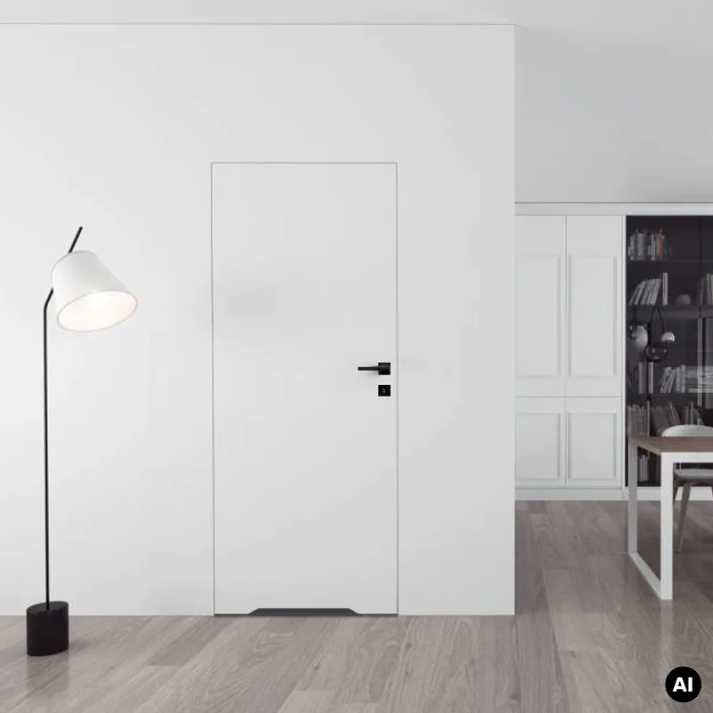 Drzwi Sara Eco 2 bezprzylgowe ukryte lewe WC 60 cm płyta, D