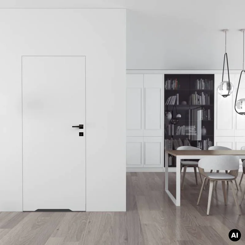 Drzwi Sara Eco 2 bezprzylgowe ukryte lewe WC 80 cm plaster m