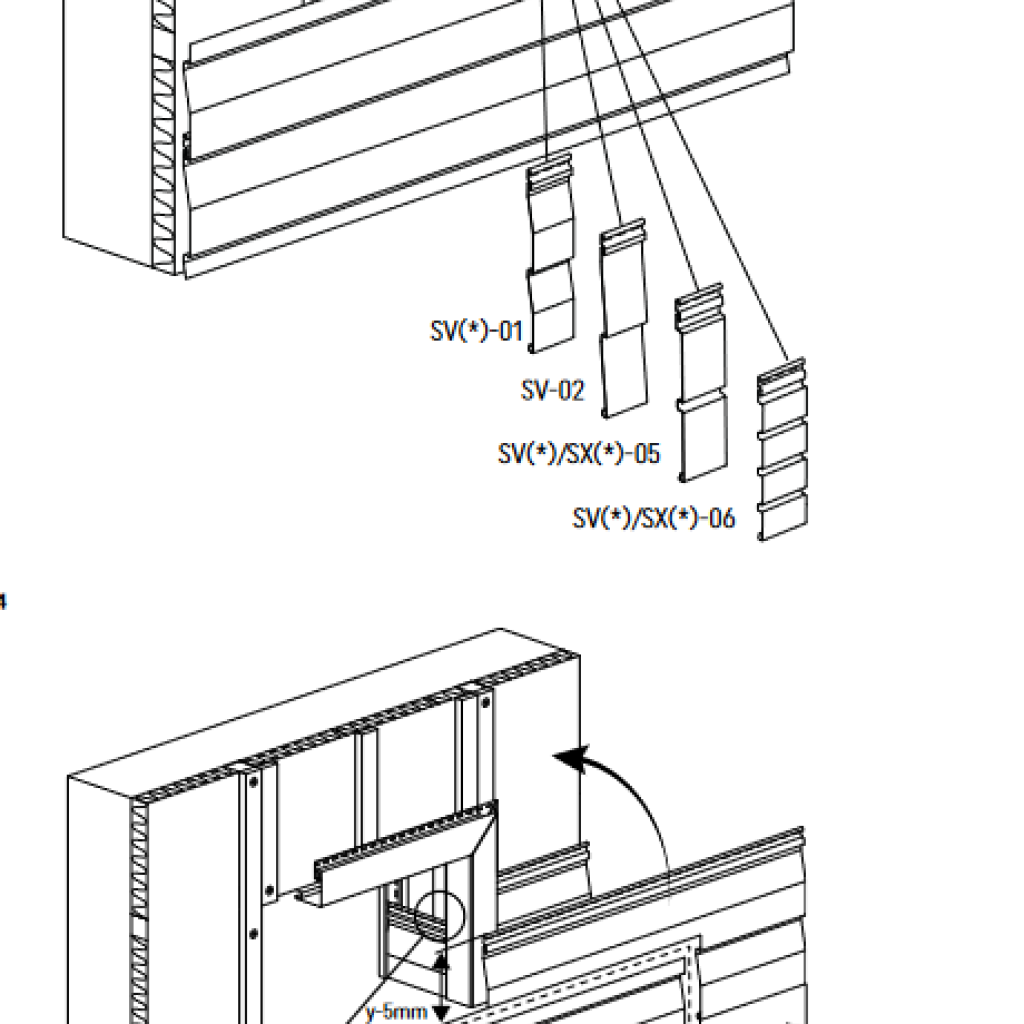Panele zewnętrzne Fronto lamele Orzech 3028095
