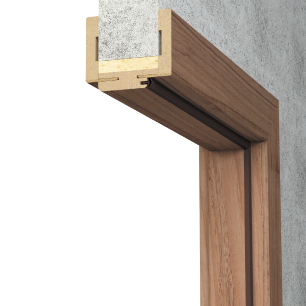 Ościeżnica regulowana Finish z kątownikiem T80 95-115 80cm Lewa przylgowa, DRE 400010999