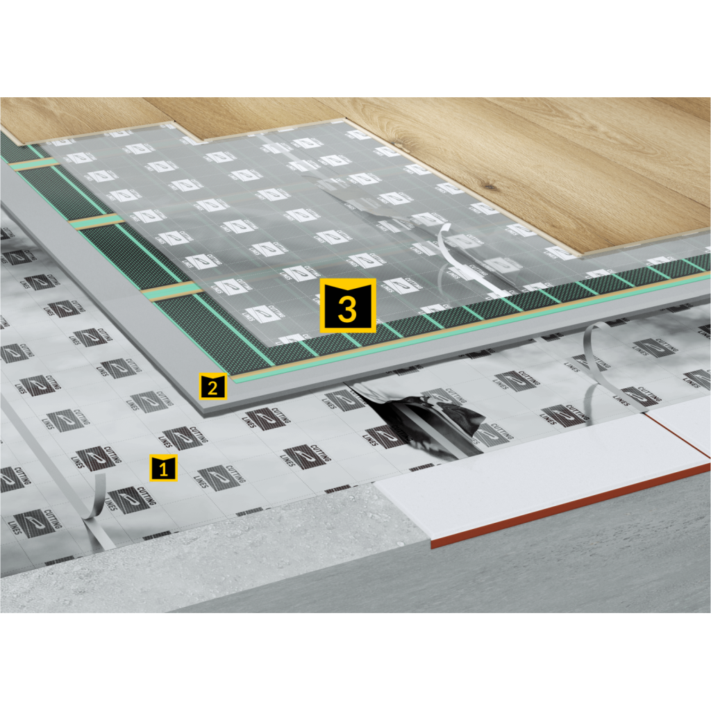 Podkład do ogrzewania folią grzewczą Secura HEAT VIinyl Click XPS, 5905167875216