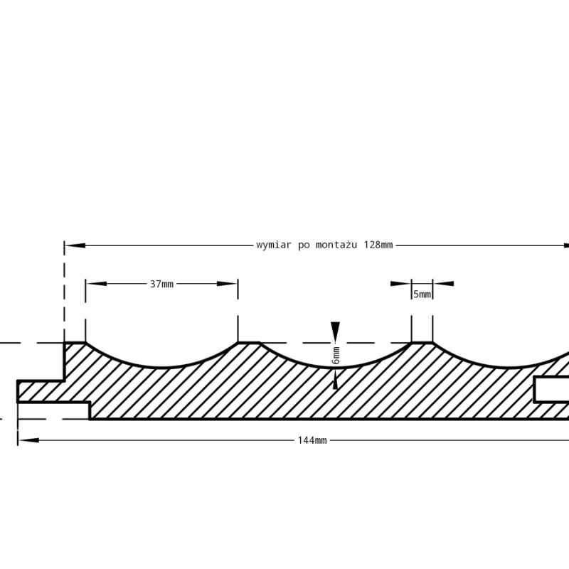 Lamele Supra Mat Timeless Grey U 3017 Wave, 120038288 - 5