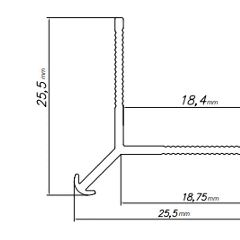 Narożnik zewnętrzny Modee SILVER A1 2800mm, 5905167884041