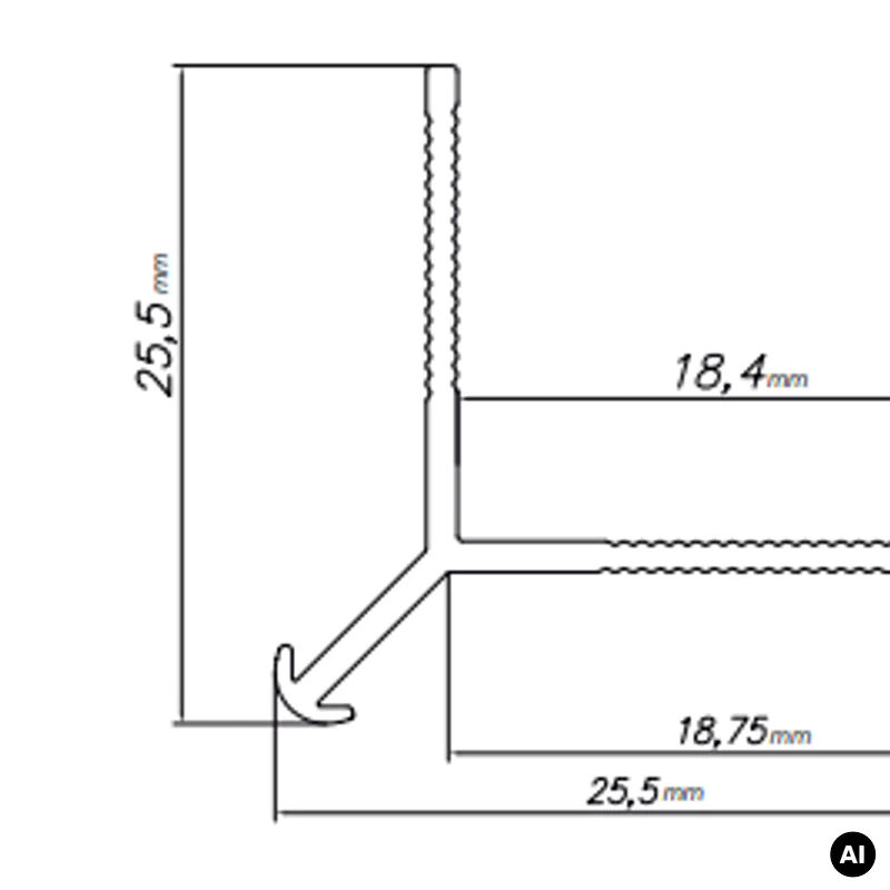 Narożnik zewnętrzny Modee SILVER A1 2800mm, 5905167884041