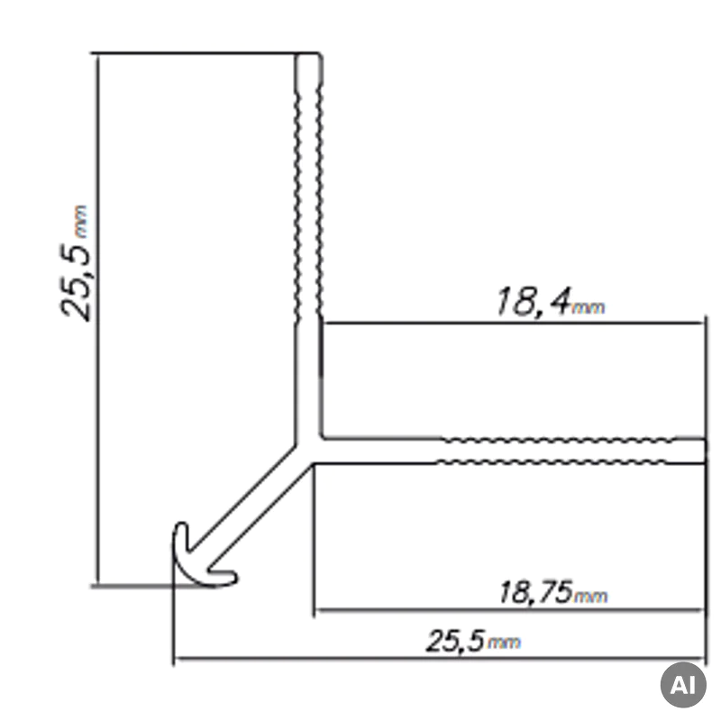 Narożnik zewnętrzny Modee SILVER A1 2800mm, 5905167884041