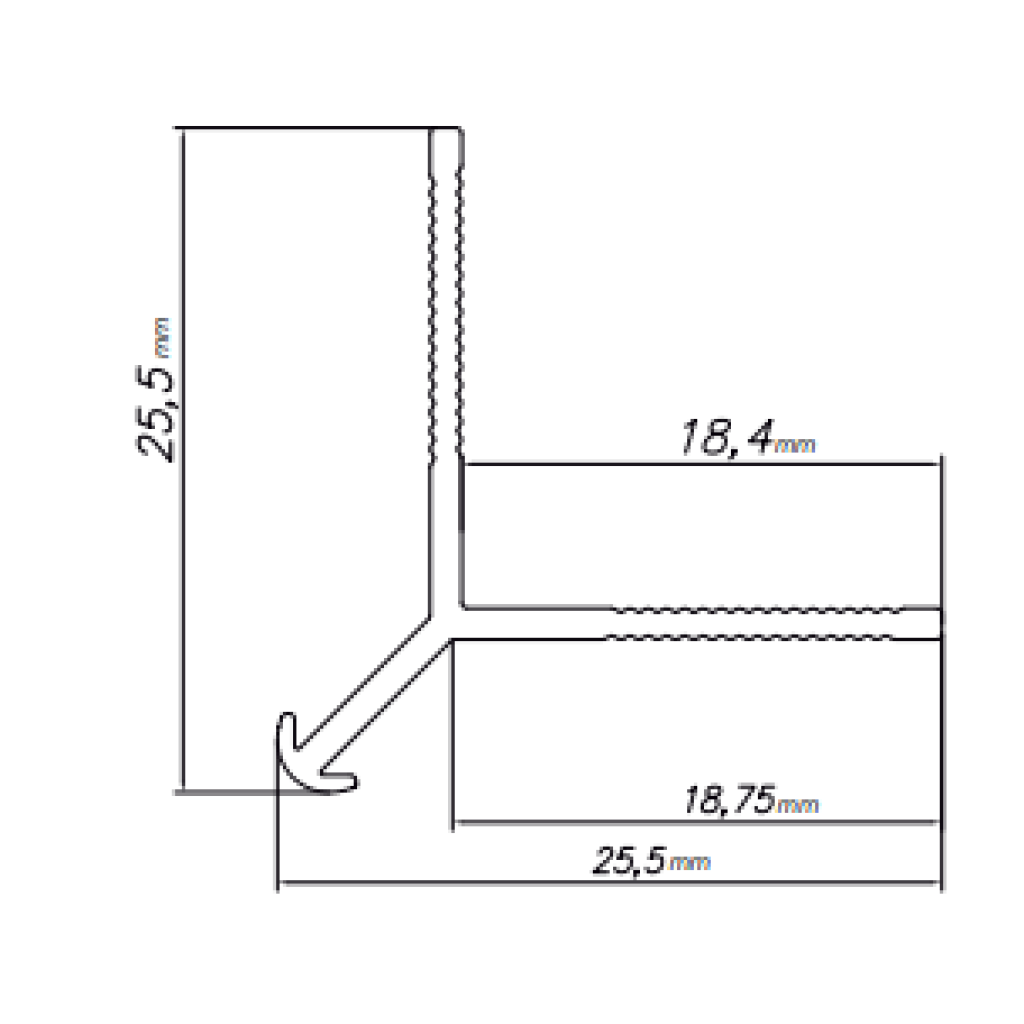 Narożnik zewnętrzny Modee TITANIUM A3 2800mm, 5905167884058