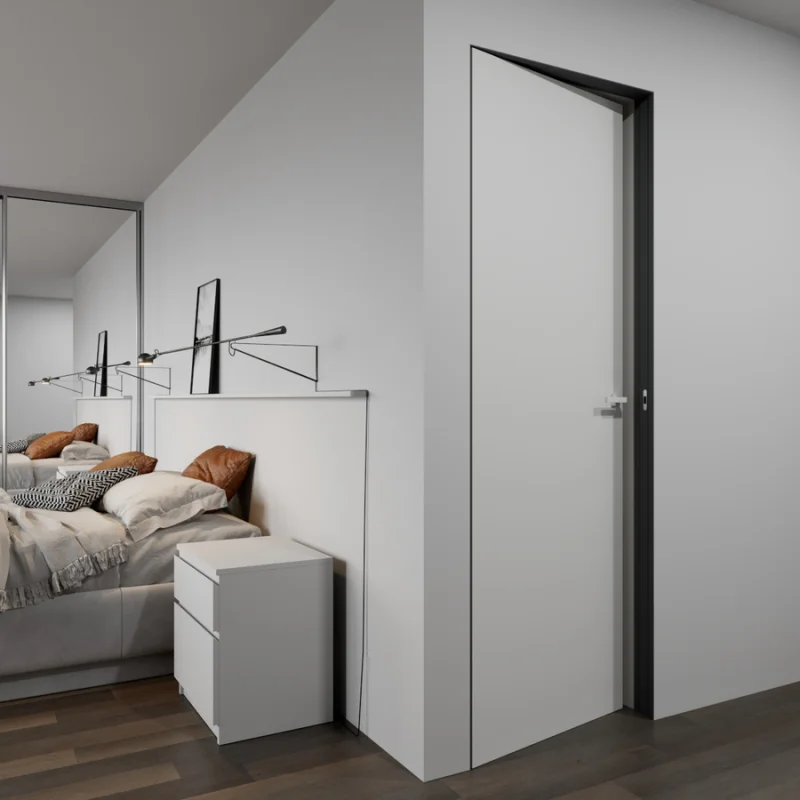 Zestaw Drzwi ukryte + Ościeżnica Sara Uni Prawe 60 cm do m