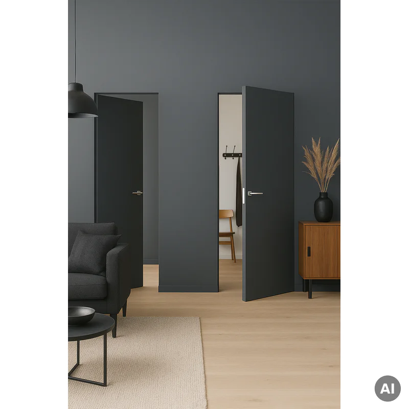 Zestaw Drzwi ukryte + Ościeżnica Sara Uni Prawa 90 cm do m