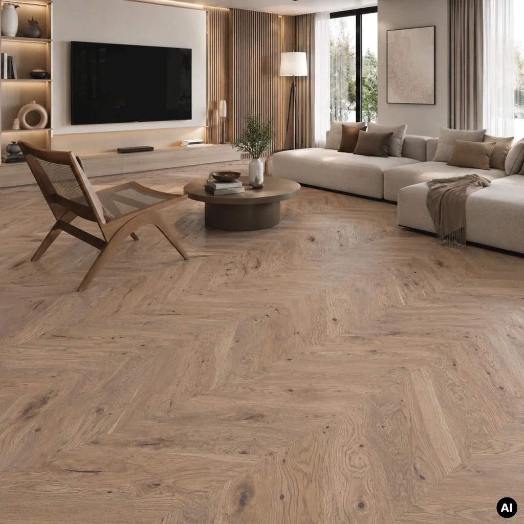 Podłoga drewniana Dąb Serene Jodła Francuska 14 mm, 1WV000005
