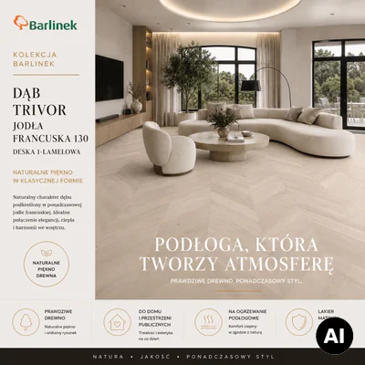 Podłoga drewniana Dąb Trivor Jodła Francuska 14 mm, 1WV000002