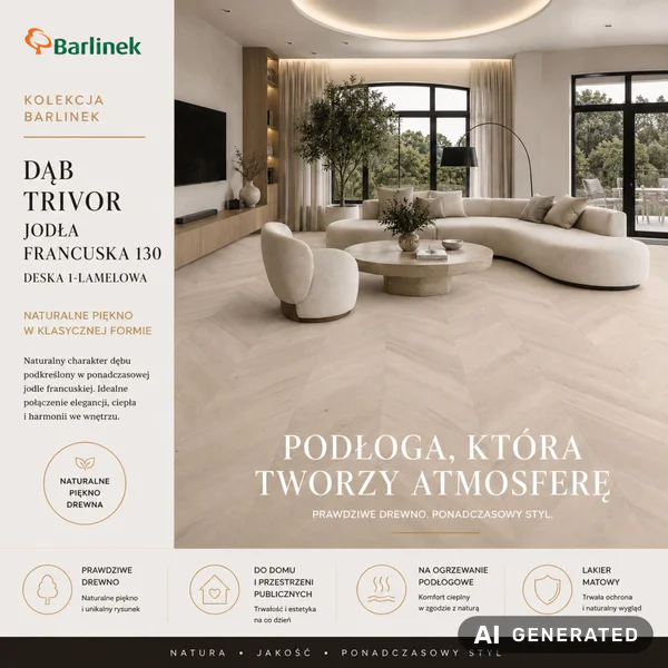 Podłoga drewniana Dąb Trivor Jodła Francuska Jasny 14 mm,