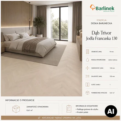 Podłoga drewniana Dąb Trivor Jodła Francuska 14 mm, 1WV000002