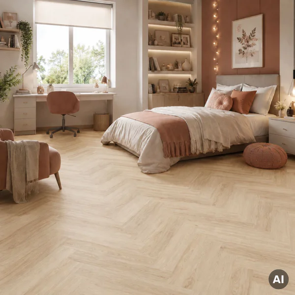 Panele winylowe SPC LVT Jodełka Dąb Harlow CA158 Klasa 33